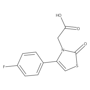 4-(4-Fluorophenyl)-2-oxo-3(2H)-thiazoleacetic acid结构式