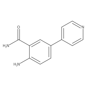 2-Amino-5-(4-pyridinyl)benzamide Structure