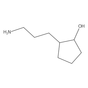 2-(3-Aminopropyl)cyclopentan-1-ol Structure