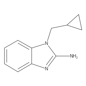 1-(cyclopropylmethyl)-1H-1,3-benzodiazol-2-amine结构式