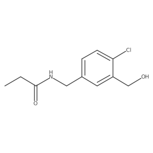 N-(4-Chloro-3-hydroxymethyl-benzyl)-propionamide结构式