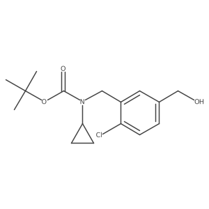 (2-Chloro-5-hydroxymethyl-benzyl)-cyclopropyl-carbamic Acid tert-butyl Ester结构式