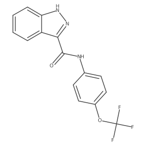 N-(4-(trifluoromethoxy)phenyl)-1H-indazole-3-carboxamide Structure