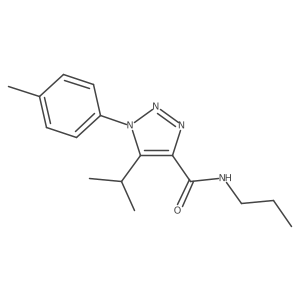 5-isopropyl-N-propyl-1-(p-tolyl)-1H-1,2,3-triazole-4-carboxamide Structure