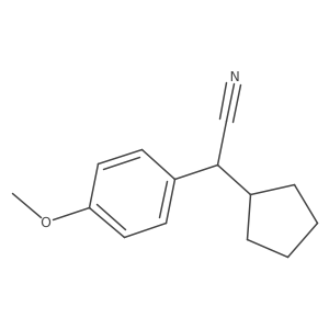 Cyclopentyl(4-methoxyphenyl)acetonitrile Structure