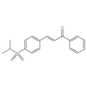 N,N-Dimethyl-4-(3-oxo-3-phenyl-1-propen-1-yl)benzenesulfonamide结构式