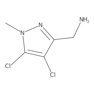 (4,5-Dichloro-1-methyl-1H-pyrazol-3-YL)methylamine Structure