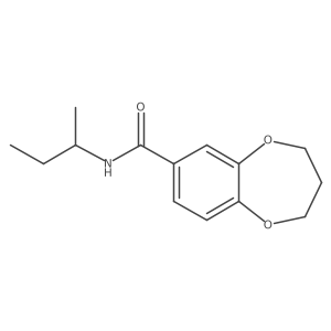 N-(sec-Butyl)-3,4-dihydro-2H-benzo[b][1,4]dioxepine-7-carboxamide Structure