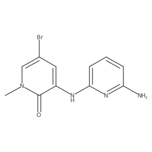 3-(6-Amino-pyridin-2-ylamino)-5-bromo-1-methyl-1H-pyridin-2-one结构式