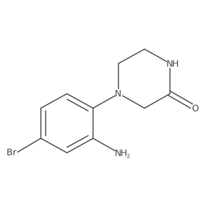 4-(2-Amino-4-bromophenyl)piperazin-2-one Structure