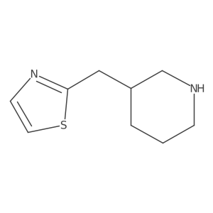 3-[(1,3-Thiazol-2-yl)methyl]piperidine结构式