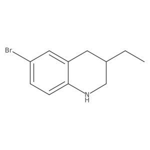 6-Bromo-3-ethyl-1,2,3,4-tetrahydroquinoline结构式