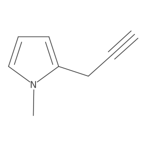 1-Methyl-2-prop-2-ynylpyrrole结构式