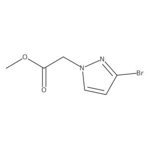 Methyl 2-(3-bromo-1H-pyrazol-1-yl)acetate结构式