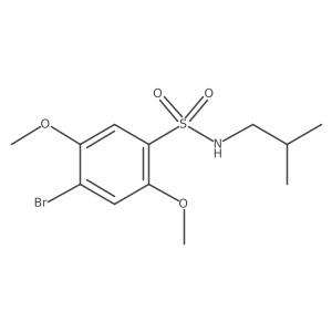4-bromo-N-isobutyl-2,5-dimethoxybenzenesulfonamide Structure