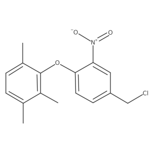 2-[4-(Chloromethyl)-2-nitrophenoxy]-1,3,4-trimethylbenzene Structure