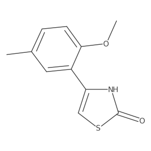 4-(2-Methoxy-5-methylphenyl)-2(3H)-thiazolone Structure