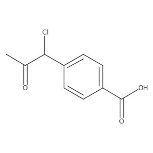 1-(4-Carboxyphenyl)-1-chloropropan-2-one结构式