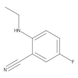 2-(Ethylamino)-5-fluorobenzonitrile Structure