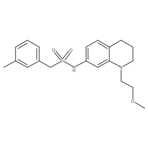 N-(1-(2-methoxyethyl)-1,2,3,4-tetrahydroquinolin-7-yl)-1-(m-tolyl)methanesulfonamide Structure