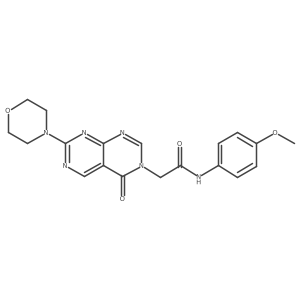 N-(4-methoxyphenyl)-2-[7-(morpholin-4-yl)-4-oxo-3H,4H-pyrimido[4,5-d][1,3]diazin-3-yl]acetamide结构式