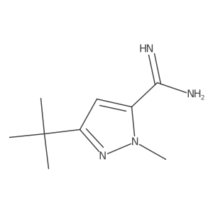 5-tert-butyl-2-methyl-2H-pyrazole-3-carboxamidine结构式