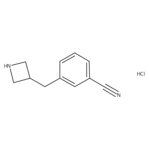 3-(Azetidin-3-ylmethyl)benzonitrile hydrochloride Structure