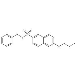[(6-Propoxy(2-naphthyl))sulfonyl](3-pyridylmethyl)amine Structure