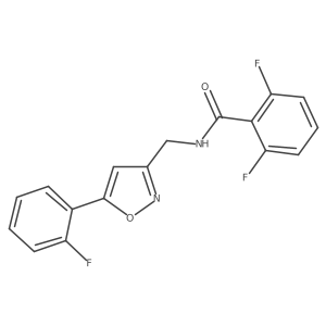 2,6-difluoro-N-((5-(2-fluorophenyl)isoxazol-3-yl)methyl)benzamide Structure