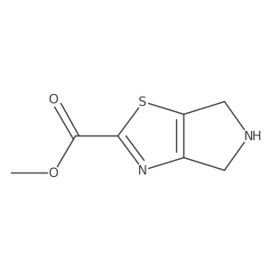 Methyl 5,6-dihydro-4h-pyrrolo[3,4-d]thiazole-2-carboxylate结构式