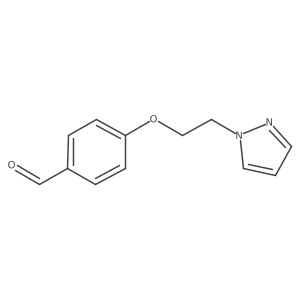 4-(2-(1H-Pyrazol-1-yl)ethoxy)benzaldehyde Structure