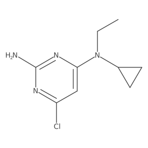 6-chloro-N4-cyclopropyl-N4-ethylpyrimidine-2,4-diamine Structure