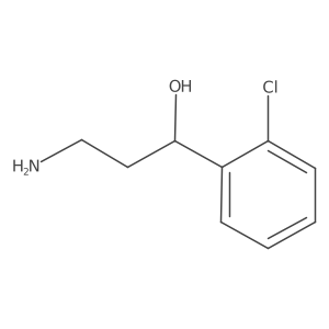 3-Amino-1-(2-chlorophenyl)propan-1-ol结构式