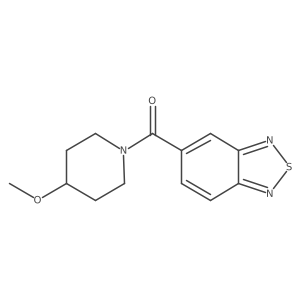 Benzo[c][1,2,5]thiadiazol-5-yl(4-methoxypiperidin-1-yl)methanone结构式