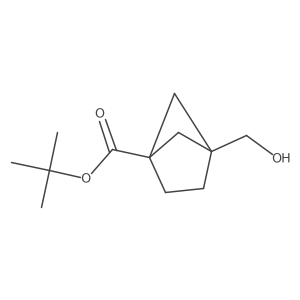 Tert-butyl 4-(hydroxymethyl)bicyclo[2.1.1]hexane-1-carboxylate Structure