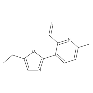 3-(5-Ethyl-1,3-oxazol-2-yl)-6-methyl-2-pyridinecarbaldehyde结构式