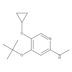 4-Tert-butoxy-5-cyclopropoxy-N-methylpyridin-2-amine结构式