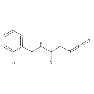 2-azido-N-(2-chlorobenzyl)acetamide Structure