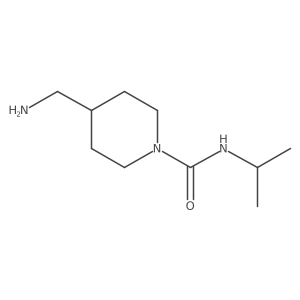 4-(Aminomethyl)-N-(propan-2-yl)piperidine-1-carboxamide Structure