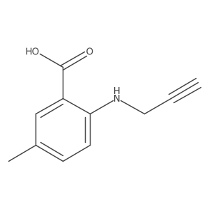 5-Methyl-2-[(prop-2-yn-1-yl)amino]benzoic acid结构式