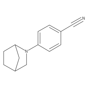 4-(2-Azabicyclo[2.2.1]heptan-2-yl)benzonitrile结构式
