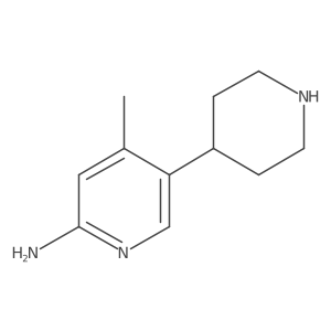 4-Methyl-5-(piperidin-4-yl)pyridin-2-amine结构式