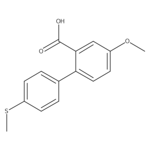 5-Methoxy-2-(4-methylthiophenyl)benzoic acid结构式