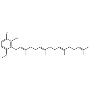 1,2-Benzenediol, 4-methoxy-3-(3,7,11,15-tetramethyl-2,6,10,14-hexadecatetraenyl)-, (E,E,E)- Structure