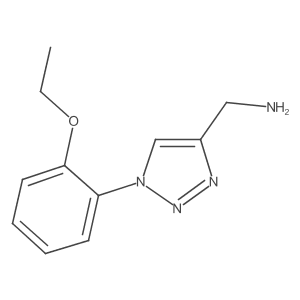 [1-(2-ethoxyphenyl)-1H-1,2,3-triazol-4-yl]methanamine结构式