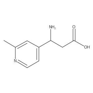 (3R)-3-Amino-3-(2-methylpyridin-4-YL)propanoic acid Structure