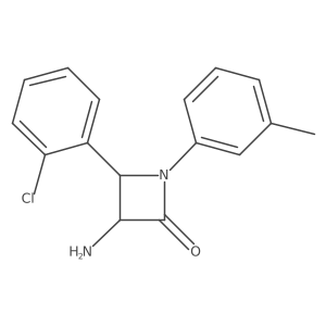 3-Amino-4-(2-chlorophenyl)-1-(m-tolyl)azetidin-2-one结构式