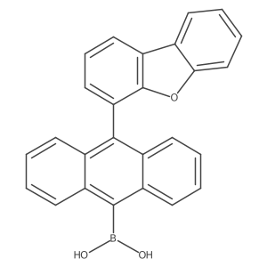 B-[10-(4-Dibenzofuranyl)-9-anthracenyl]boronic acid Structure