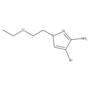4-bromo-1-(2-ethoxyethyl)-1H-pyrazol-3-amine Structure