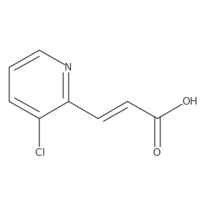 (2E)-3-(3-chloropyridin-2-yl)prop-2-enoic acid Structure